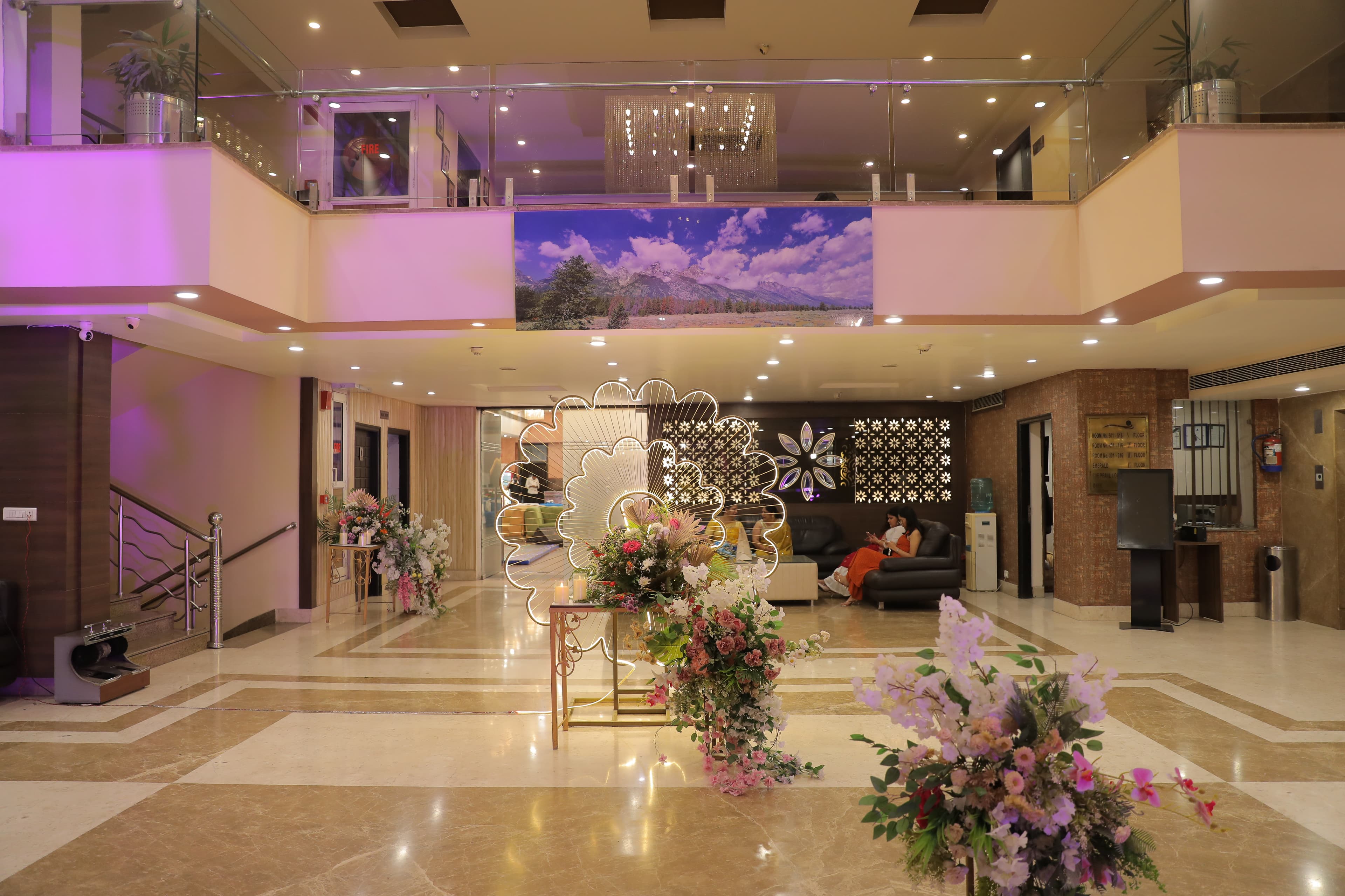 Elegant hotel room interior